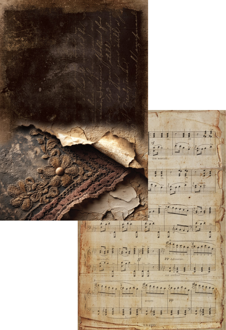 In silence - zestaw arkuszy A4