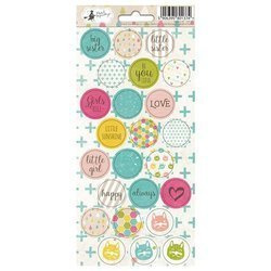 Arkusz naklejek Mała Dziewczynka 03, 10,5x23cm