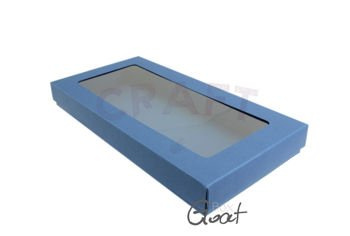 Pudełko na kartkę DL granatowe niskie prostokąt GoatBox