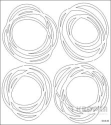 Doodles - kółeczka 4szt. duże