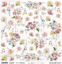 arkusz do wycinania Sunny Blooms Flowers 1