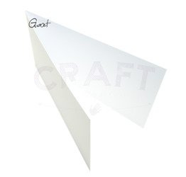 Baza kartki DL pozioma pionowa 9,9x21cm biała matowa GoatBox