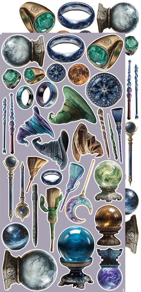 CREATIVE EXTRAS  MAGIC - 06 zestaw dodatwków 15x30cm