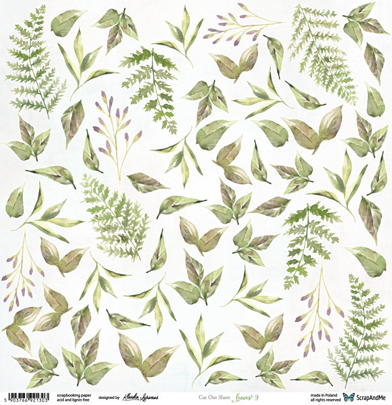Arkusz do wycinania Leaves 09