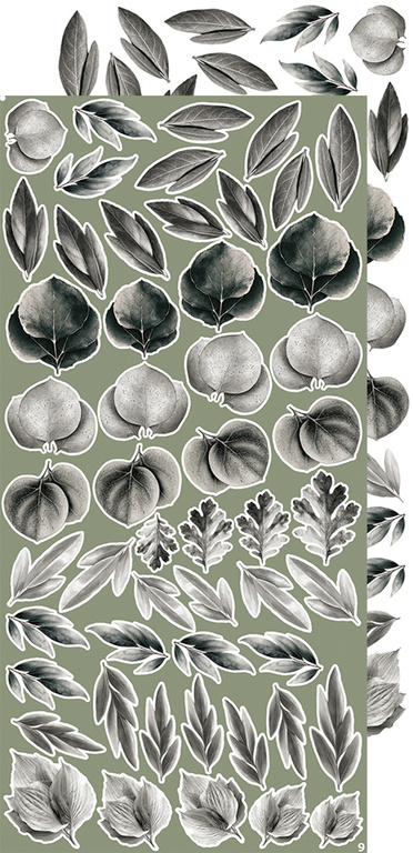 CREATIVE EXTRAS  LEAVES #1 - zestaw dodatków 15x30cm