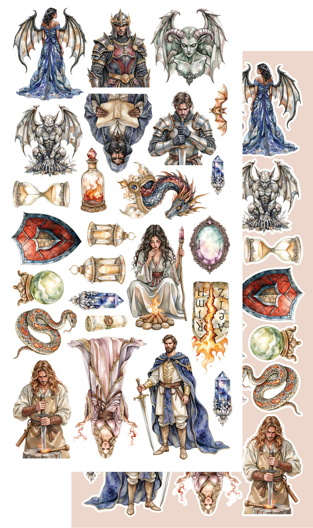 The Legends of the Dragons - zestaw dodatków 15x30cm