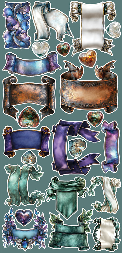 CREATIVE EXTRAS - MIX 03 - SUPERNATURAL WORLD - zestaw dodatków 15x30cm