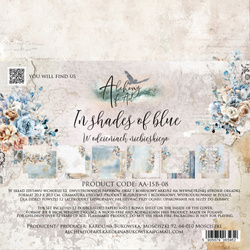 In Shades of Blue - zestaw papierów 20x20cm