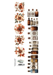 Behind Closed Doors - paseczek Kwiaty/Butelki 6x30cm