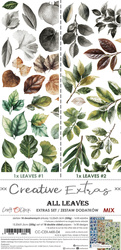 CREATIVE EXTRAS - MIX 04 - ALL LEAVES - zestaw dodatków 15x30cm