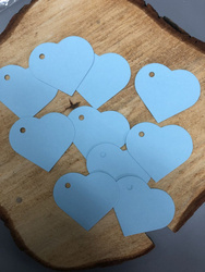 Serduszka zawieszki błękitne