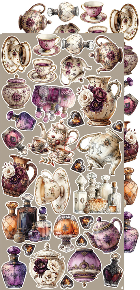 Plum & Caramel - zestaw dodatków Mix 15x30cm