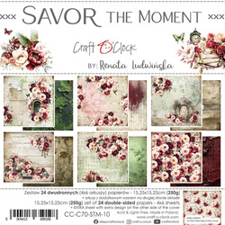 Savor the Moment - zestaw papierów 15x15cm