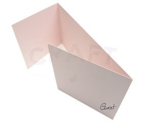 Baza kartki DL okiennica pozioma różowa pastelowa GoatBox