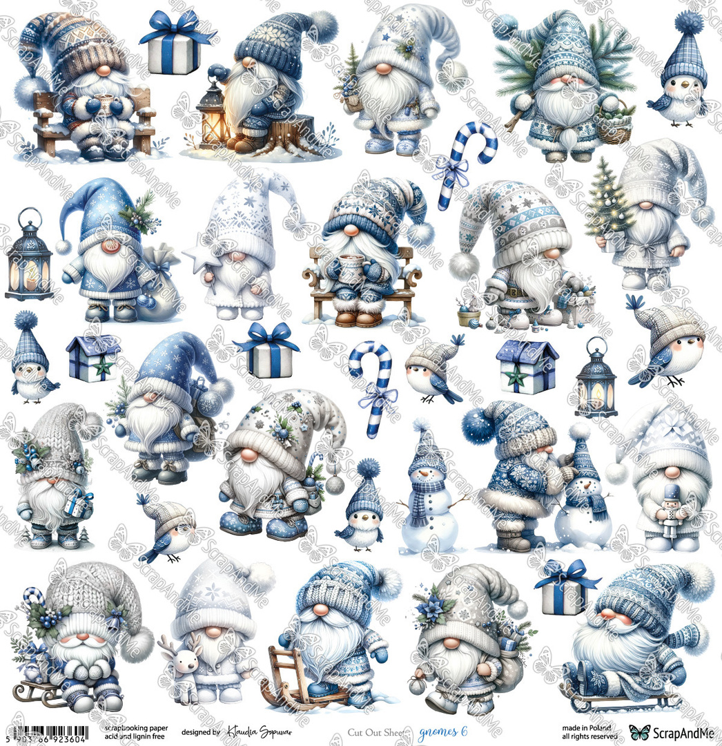 Arkusz do wycinania Gnomes 6