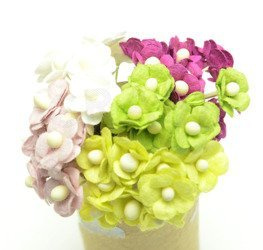 Zielono fioletowe mini sweethearty IAR 50szt