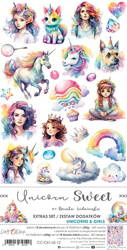Unicorn Sweet - zestaw dodatków Unicorn&Girls