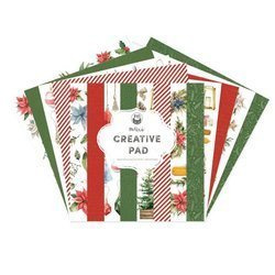 Maxi Creative Pad Cosy Winter - Red and Green, 30x30