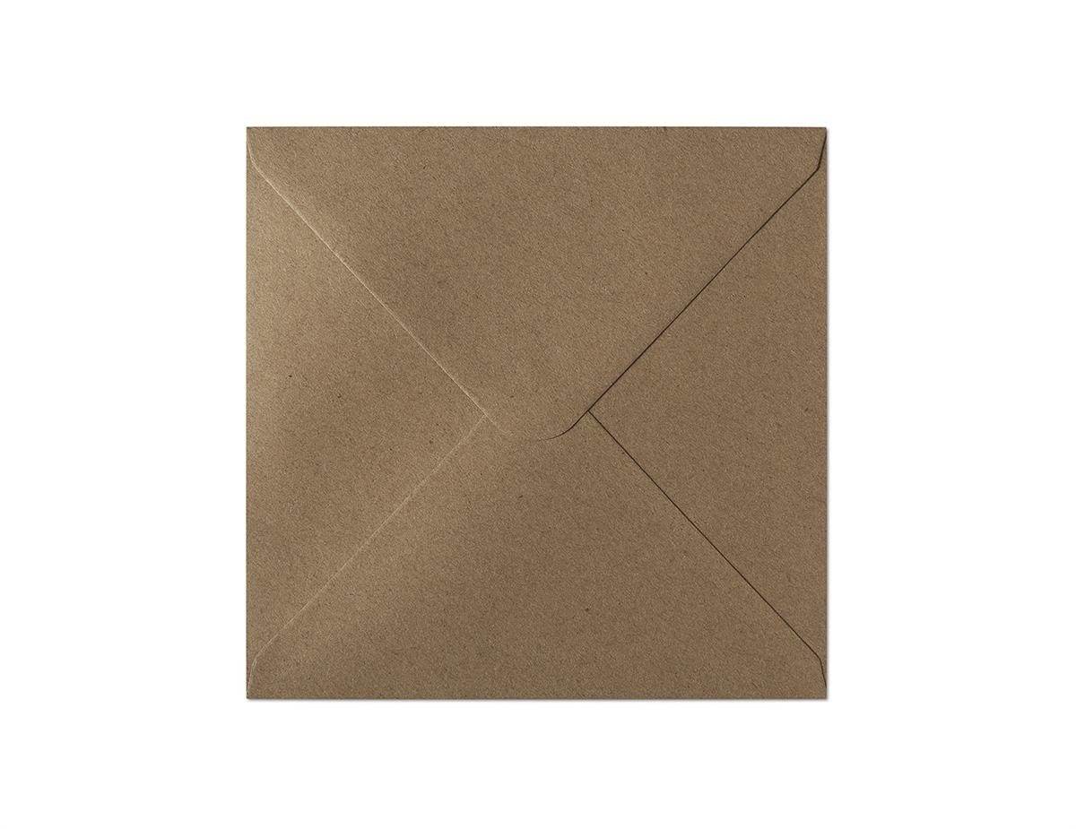 Koperta kwadratowa eco kraft 15,5cm 100g