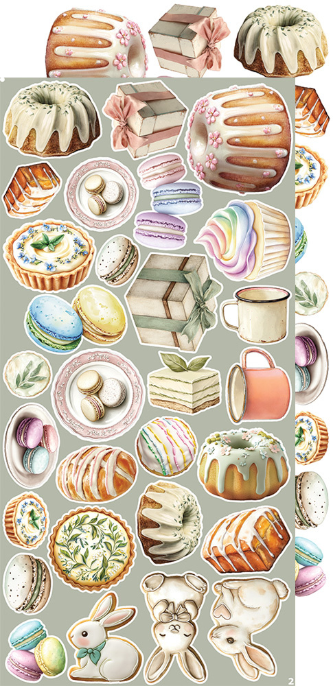 CREATIVE EXTRAS SPRING - 02 zestaw dodadatków 15x30cm