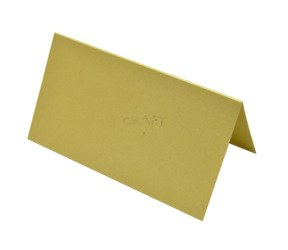 Winietki weselne na stół złote perł 10szt 5,5x10cm