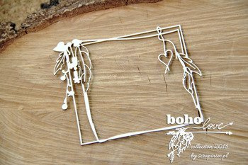 Boho Love - rectangle frame - ramka prostokątna