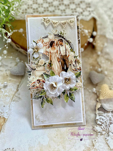 Baza kartki DL pozioma pionowa 9,9x21cm biała matowa GoatBox