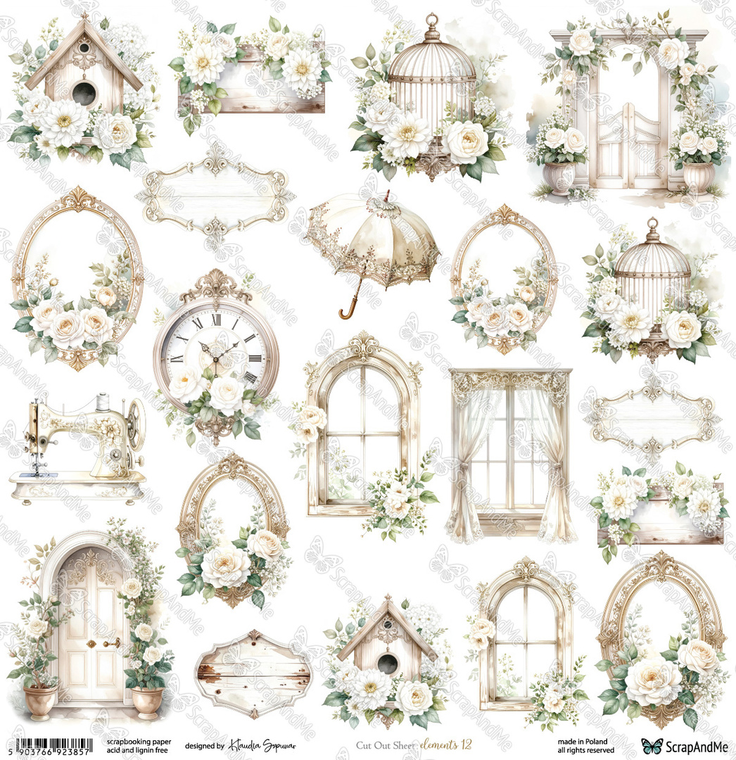 Simple Story 4 - arkusz Elements 12 30x30cm