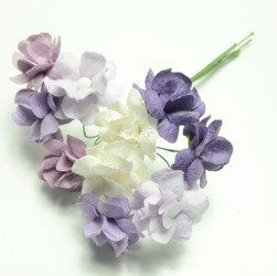 Kwiaty Filipinki - fioletowy mix 10szt