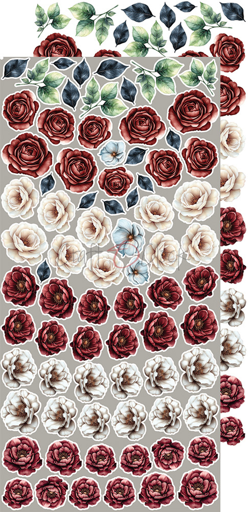 Mindfulness Time - zestaw dodatków Flowers 15x30cm
