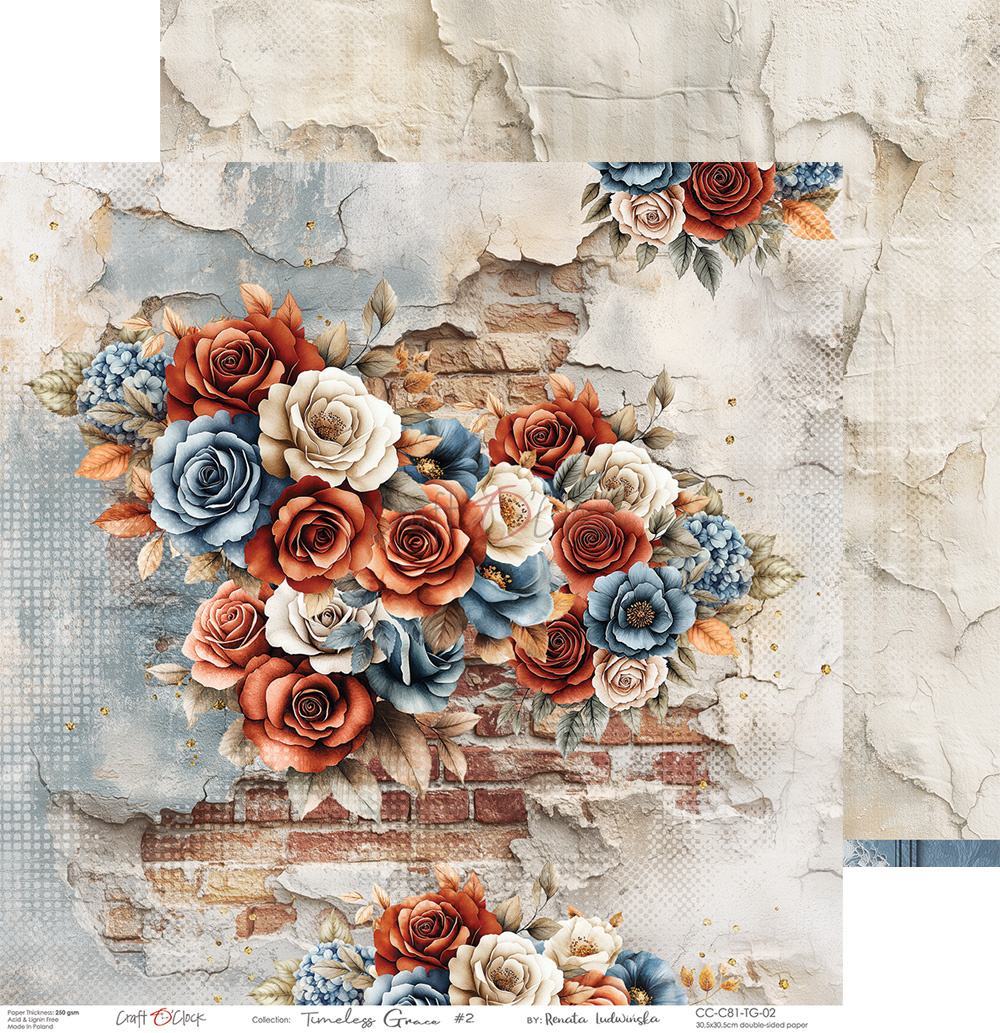 Timeless Grace - zestaw papierów 30x30cm