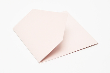 Baza kartki KOPERTÓWKA róż pastelowy GoatBox 15cm