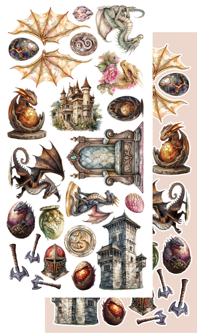 The Legends of the Dragons - zestaw dodatków 15x30cm
