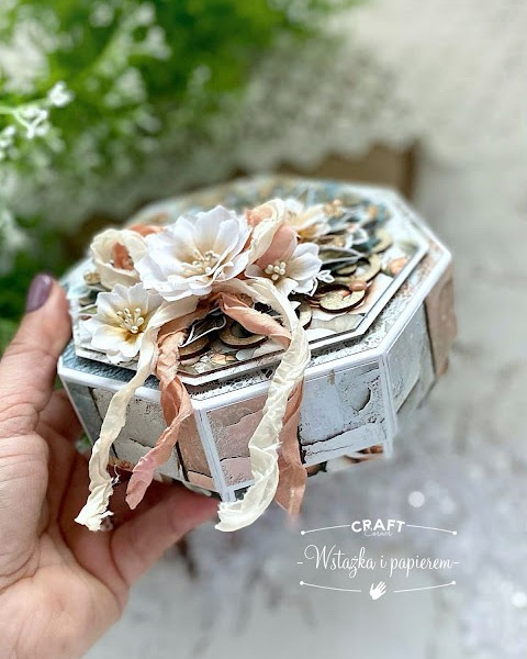 Tasiemka wstążka cielista 075