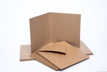 Baza kartki kwadratowej 15x15cm  + koperta 10szt GoatBox KRAFT