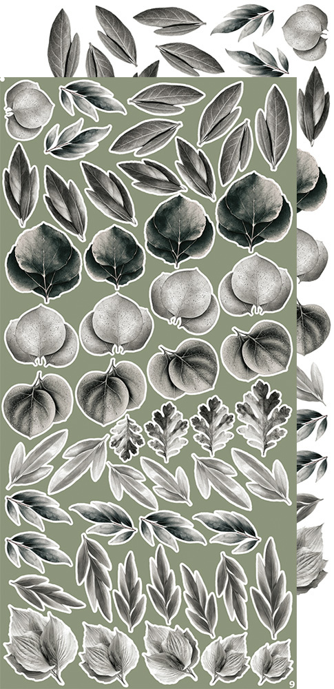 CREATIVE EXTRAS  LEAVES #1 - zestaw dodatków 15x30cm