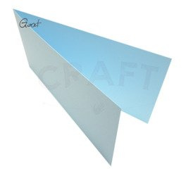 Baza kartki DL pozioma 9,9x21cm błękitna matowa GoatBox