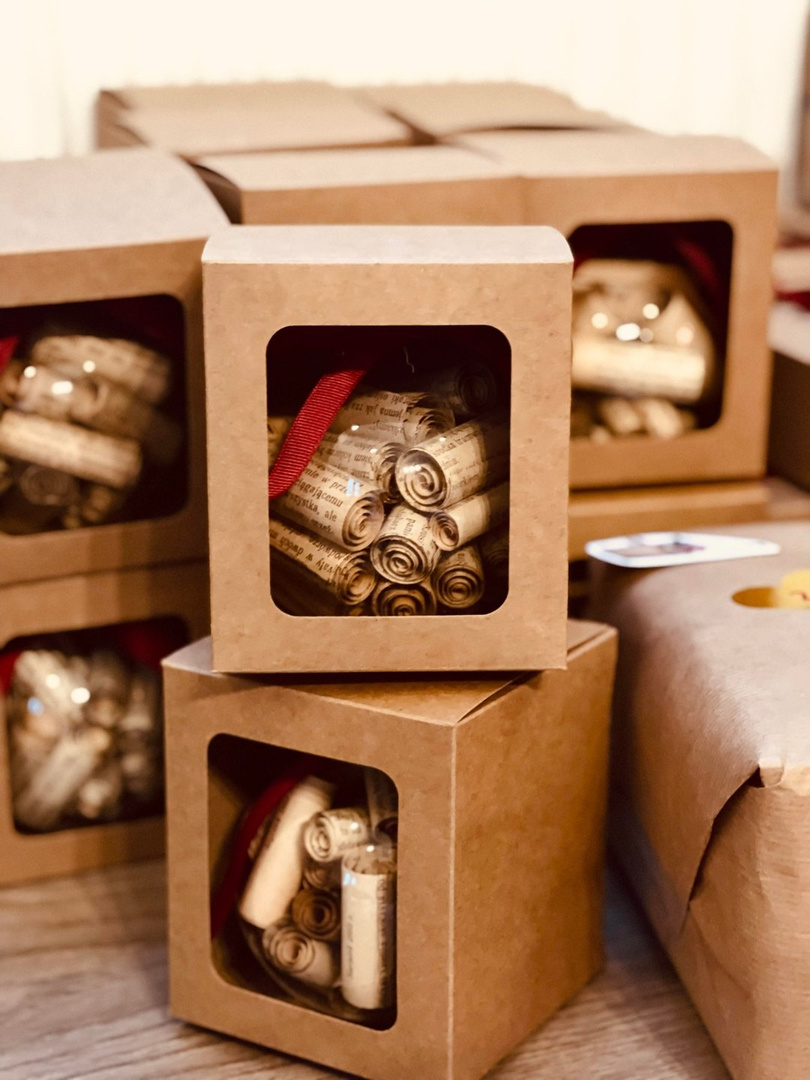 Pudełko na bombkę 10cm lub kubek eko kraft GoatBox