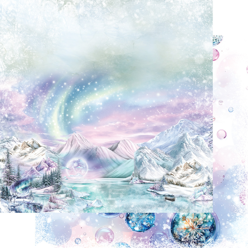 Magic of the Northern Lights - bloczek 15x15cm