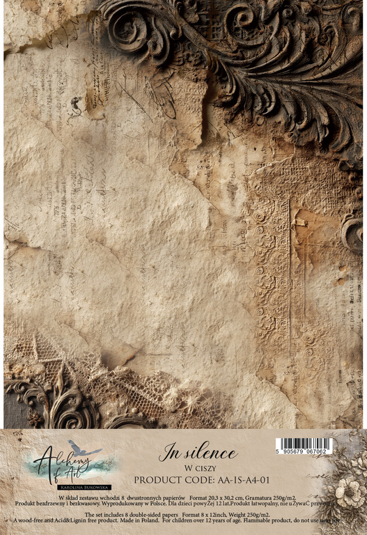 In silence - zestaw arkuszy A4