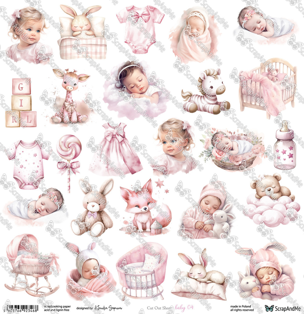 Arkusz do wycinania Oh, Baby - baby 04
