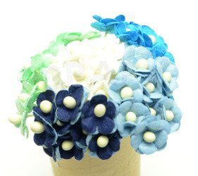 Niebiesko miętowe mini sweethearty IAR 50szt