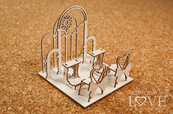 Ścianka Państwa Młodych 3d