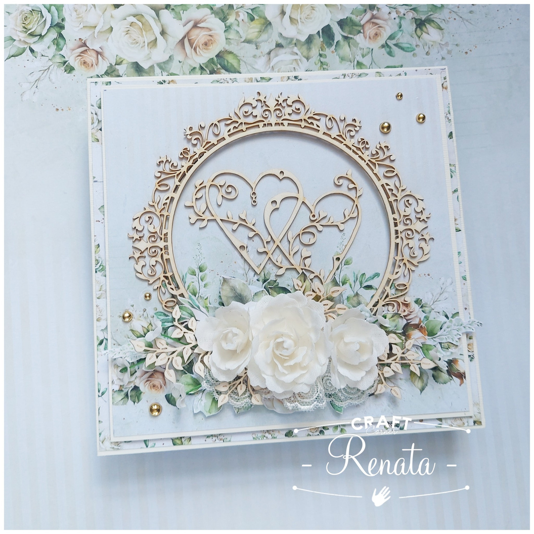 Baza kartki kwadratowa 15cm kremowa ecru GoatBox