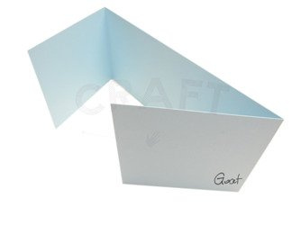 Baza kartki DL okiennica pozioma błękitna matowa GoatBox