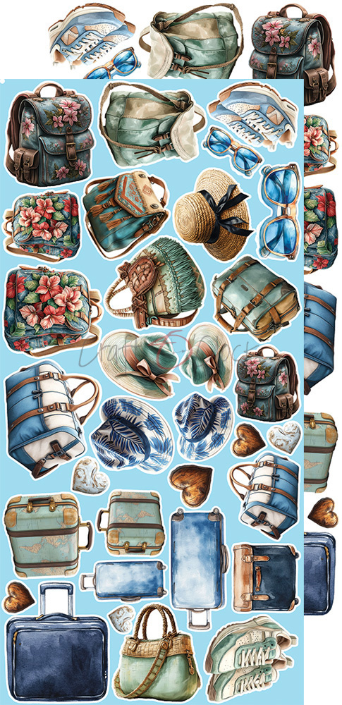 Summer Adventures - zestaw dodatków Mix 15x30cm