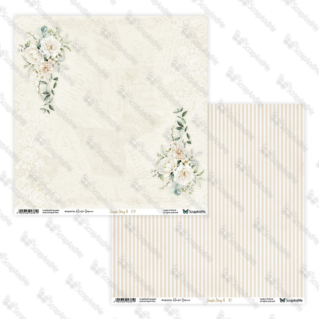 Simple Story 4 - zestaw papierów 20x20cm