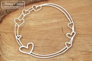 Mamma's heart -  duża okrągła ramka