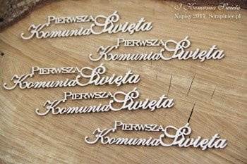 Pierwsza Komunia Święta zestaw 03 - 5 napisów