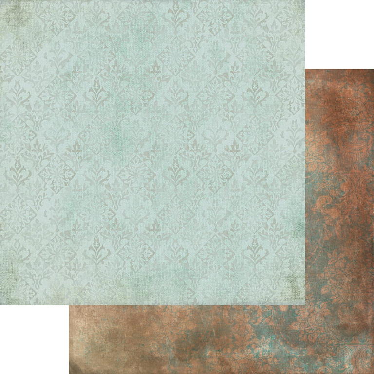 Mint- brown 8x8''- zestaw papierów 8"x8"